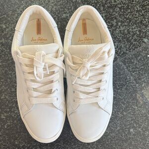 Sam Edelman Women's Cream Lace-Up Sneakers